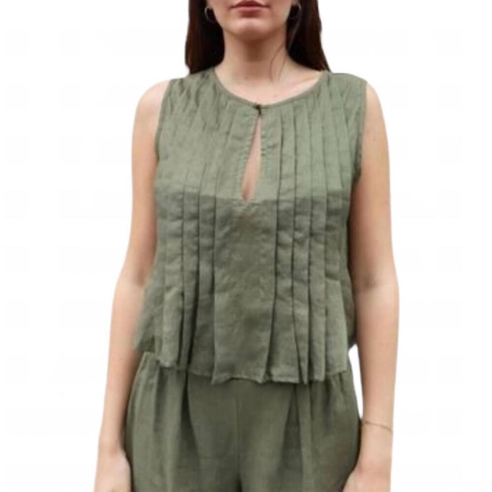 NEW BEL KAZAN greta top in sage